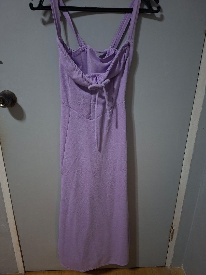 Purple Dress (Category: Dresses) located in Cainta. Submitted by xxo.prelovedclothess (Listing ID 1469823158, Image 1). Description: ● Selling this since I don't wear it ● No longer needed ● Overall all goods.