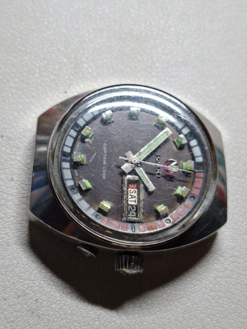 Rado Captain Cook MKII Automatic (Category: Men's Watches) located in Iloilo. Submitted by KCY_Timepieces (Listing ID 1469905677, Image 3). Description: Model: Rado Material: Stainless steel Color: Black Bracelet: none Case Size: Lug Width: Inclusions: Watch Only *********************************************** MOP: COD/COP, Bank Transfer, Gcash All deposits are non refundable and non transferable to another item All sales are final and can't be e