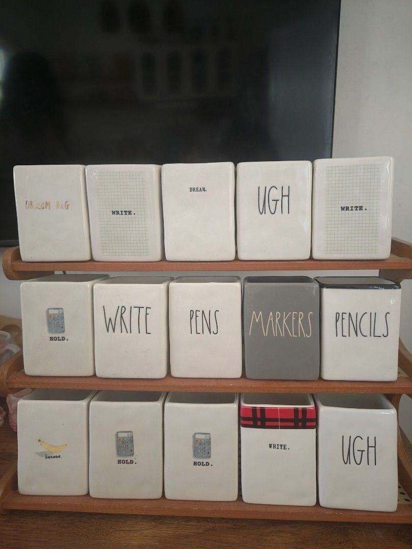 Rae Dunn Organizers (Category: Accessory Holder, Box & Organizers) located in Cavite. Submitted by phtmt (Listing ID 1469825080, Image 1). Description: 1 pc - 150 2 pcs - 250 3pcs - 350 4 pcs - 450 5pcs - 500 +1 freebie if lalamove Location : Tanza, Cavite.