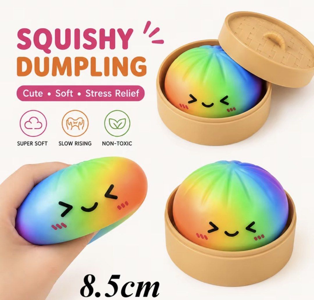 Rainbow squishy dumpling (Category: Interactive Toys) located in Manila. Submitted by vintageaccessories (Listing ID 1469894455, Image 1). Description: .