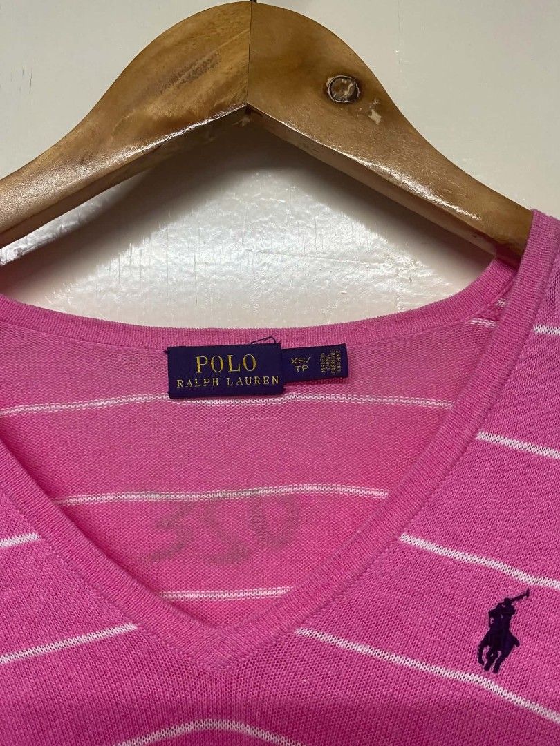 Ralph Lauren stripe v-neck long sleeves (Category: Longsleeves) located in Pasig City. Submitted by jstnisidor81288 (Listing ID 1469894282, Image 2). Description: Xs on tag 15.5x24/26.