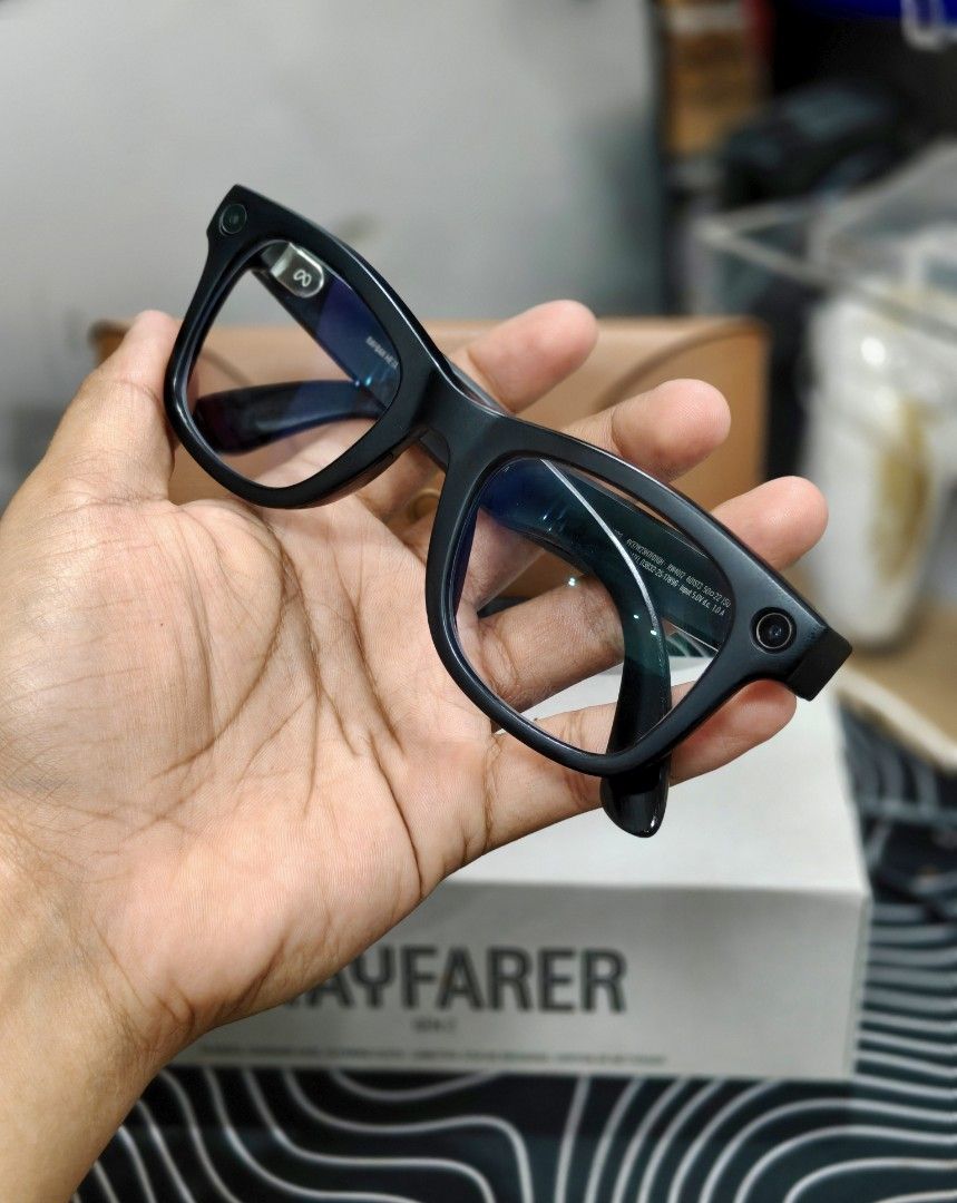 Rayban Meta Gen1 Wayfarer (Category: Cameras) located in Manila. Submitted by nswitchgear (Listing ID 1469852158, Image 3). Description: For Sale or Swap sa Nintendo Switch only. ₱16,999 Preloved Rayban Meta Gen 1 Wayfarer Matte Black with clear lenses. purchased last January sa US. -Good for Short Vlogs and reels. -Comes w/ Original Bag only . Yung box is misplaced Can be trade only to Nintendo Switch Bundle. Along Qc commonwealth ave meet ups o