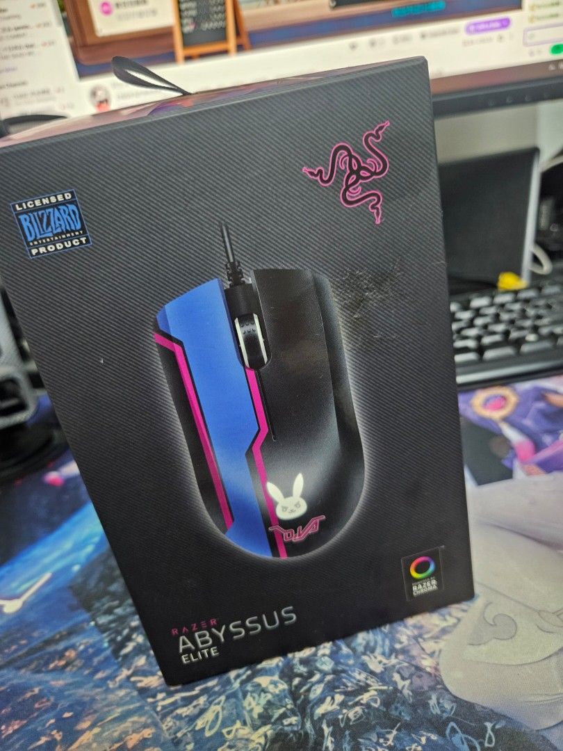 Razer Abyssus Elite d.va Edition Overwatch Gaming Mouse, Computers ...