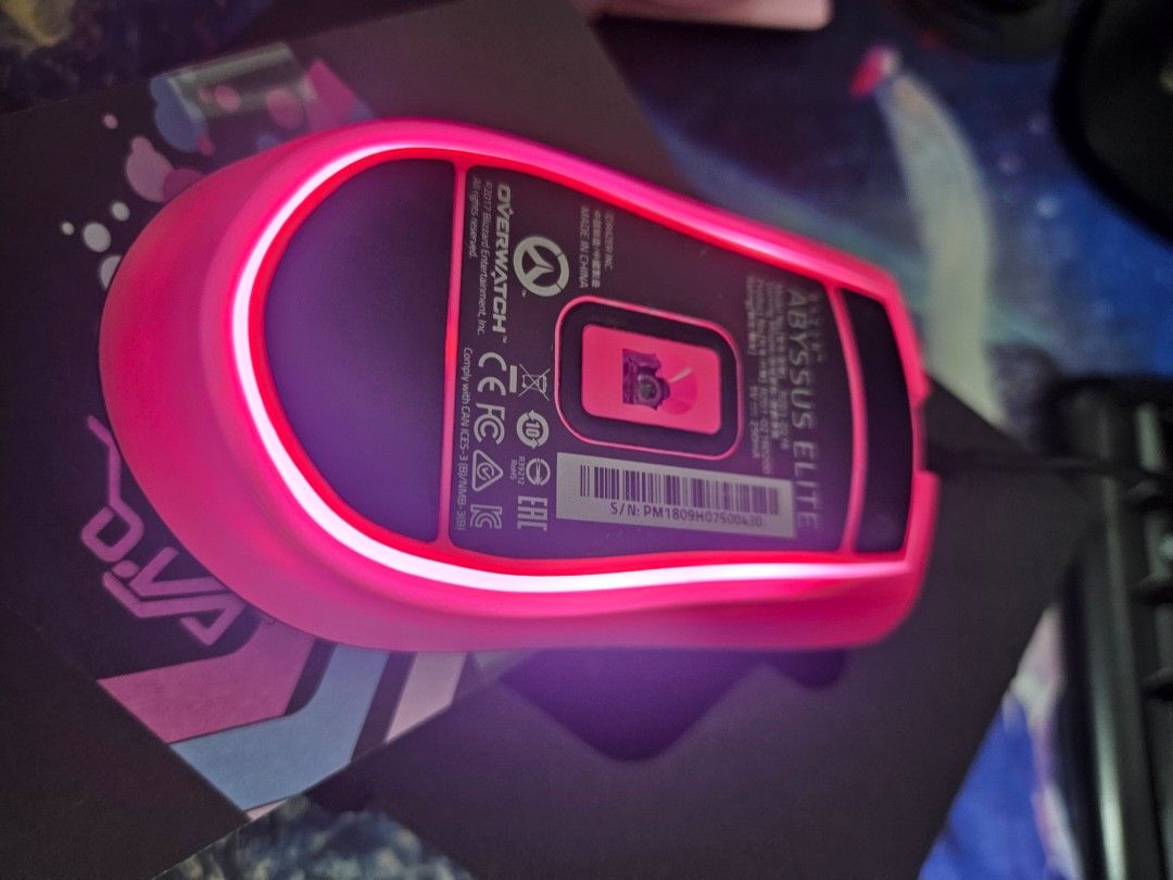 Razer Abyssus Elite d.va Edition Overwatch Gaming Mouse, Computers ...