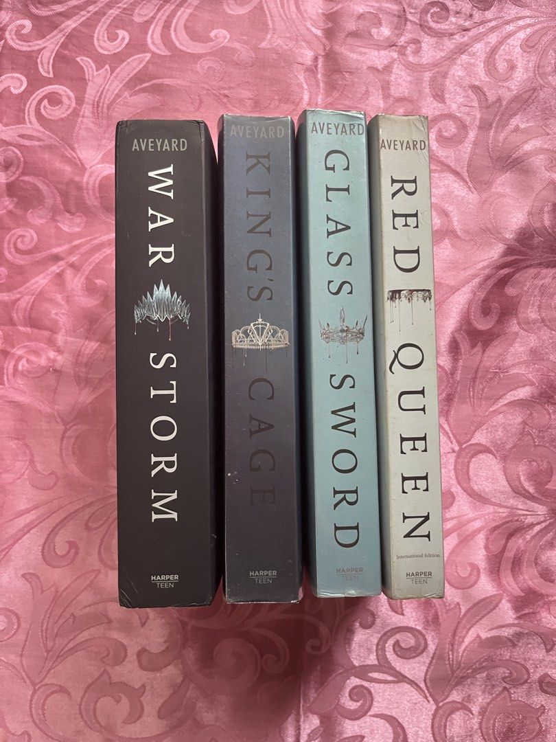 Red Queen Series Book Set (Category: Storybooks) located in Kalibo. Submitted by evereign (Listing ID 1469946317, Image 3). Description: - sold as set only - issues include tanning, foxing, and minimal annotations on book 1 modes of payment: gcash/maribank shipping: j&t location: aklan, visayas .