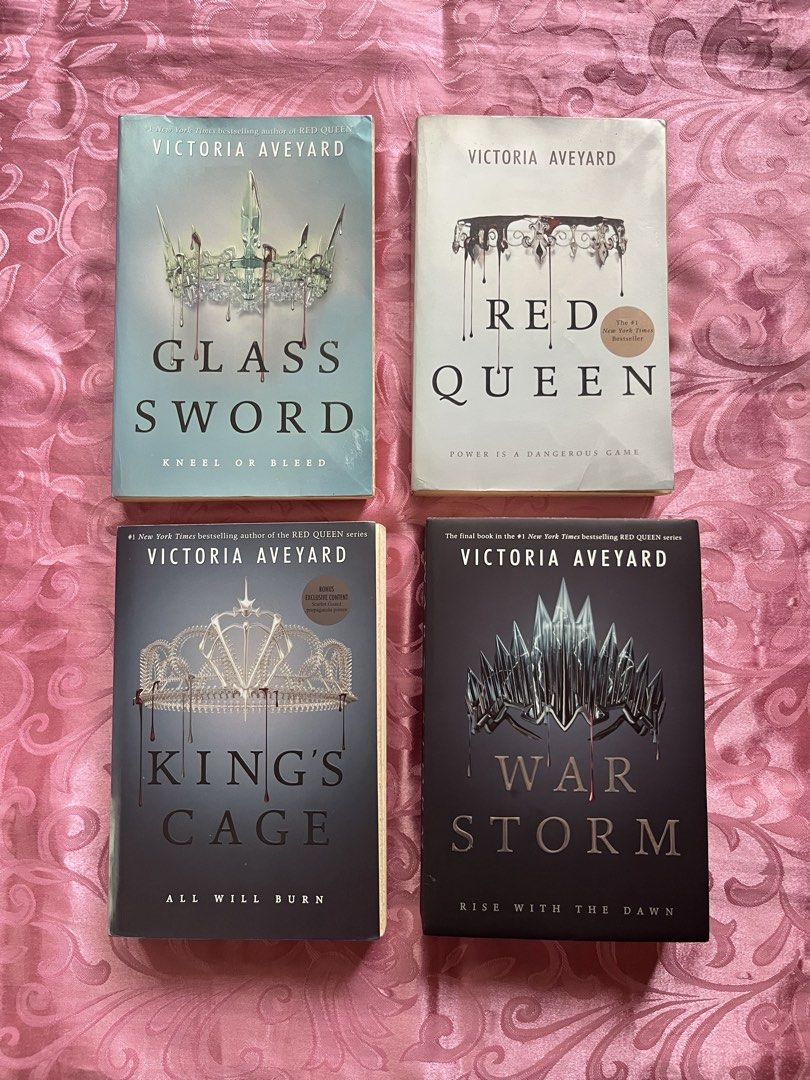 Red Queen Series Book Set (Category: Storybooks) located in Kalibo. Submitted by evereign (Listing ID 1469946317, Image 1). Description: - sold as set only - issues include tanning, foxing, and minimal annotations on book 1 modes of payment: gcash/maribank shipping: j&t location: aklan, visayas .