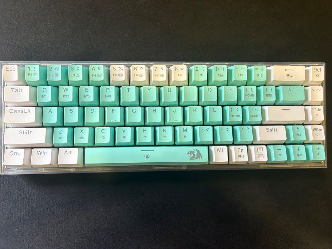 Computer Keyboard Drawing White Redragon Castor Pro K631 65% Tri-Mode RGB Wireless Keyboard (Green ...