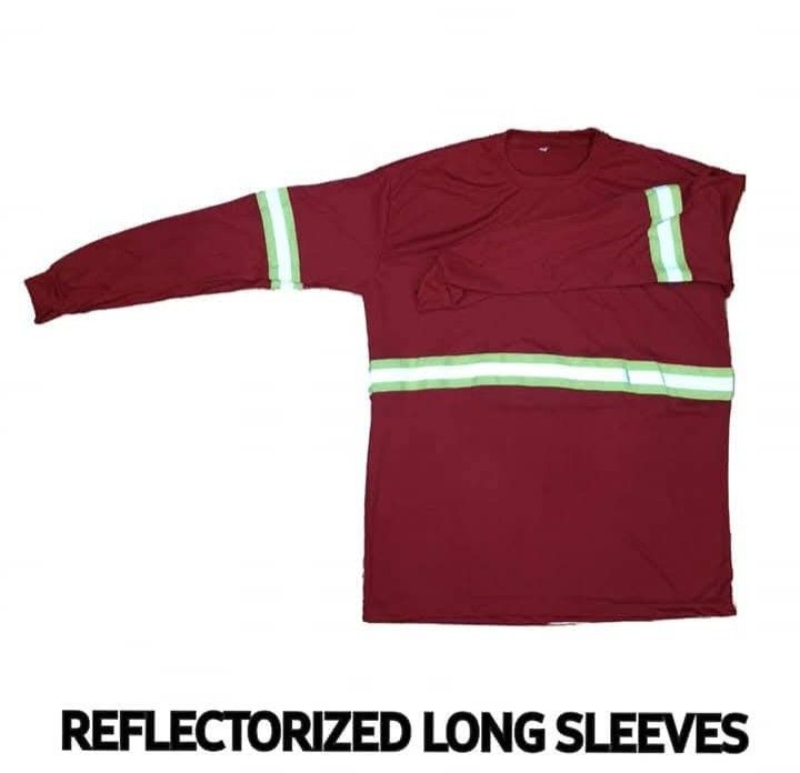 Reflectorized Long Sleeves Safety Work Shirt Multiple Colors (Category: Coats, Jackets and Outerwear) located in Manila. Submitted by njgingo09238373 (Listing ID 1469778327, Image 2). Description: - High-visibility reflectorized stripes on chest and sleeves for safety in low-light environments - Comfortable crew neck design suitable for all-day wear - Durable fabric that handles daily use and washes easily - Ideal for construction, night cycling,
