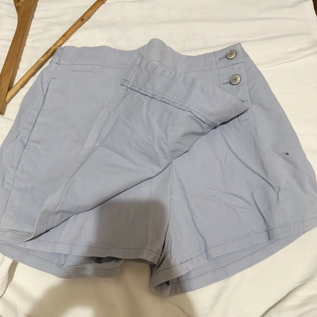 Regatta Blue Skorts Size S (Category: Skirts) located in Paranaque City. Submitted by llapbbb_ (Listing ID 1469853659, Image 2). Description: - Brand: Regatta - Color: Light Blue - Size: Small but can fit to size 28-32 waistline - Flaw: Small dark stain spot near the right hem (washable).