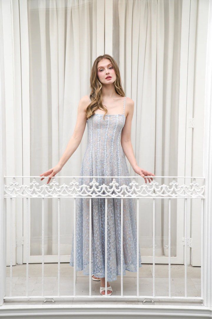 RENT: JASMINE DRESS (Category: Dresses) located in San Pedro. Submitted by britzcloset (Listing ID 1469788532, Image 2). Description: Can fit S-L Ht: ⟡ blue maxi dress ⟡ birthday dress ⟡ date / anniversary dress ⟡ event / occassion ⟡ vietnam whoopy 📍Binan, Laguna (SDD / j&t available).