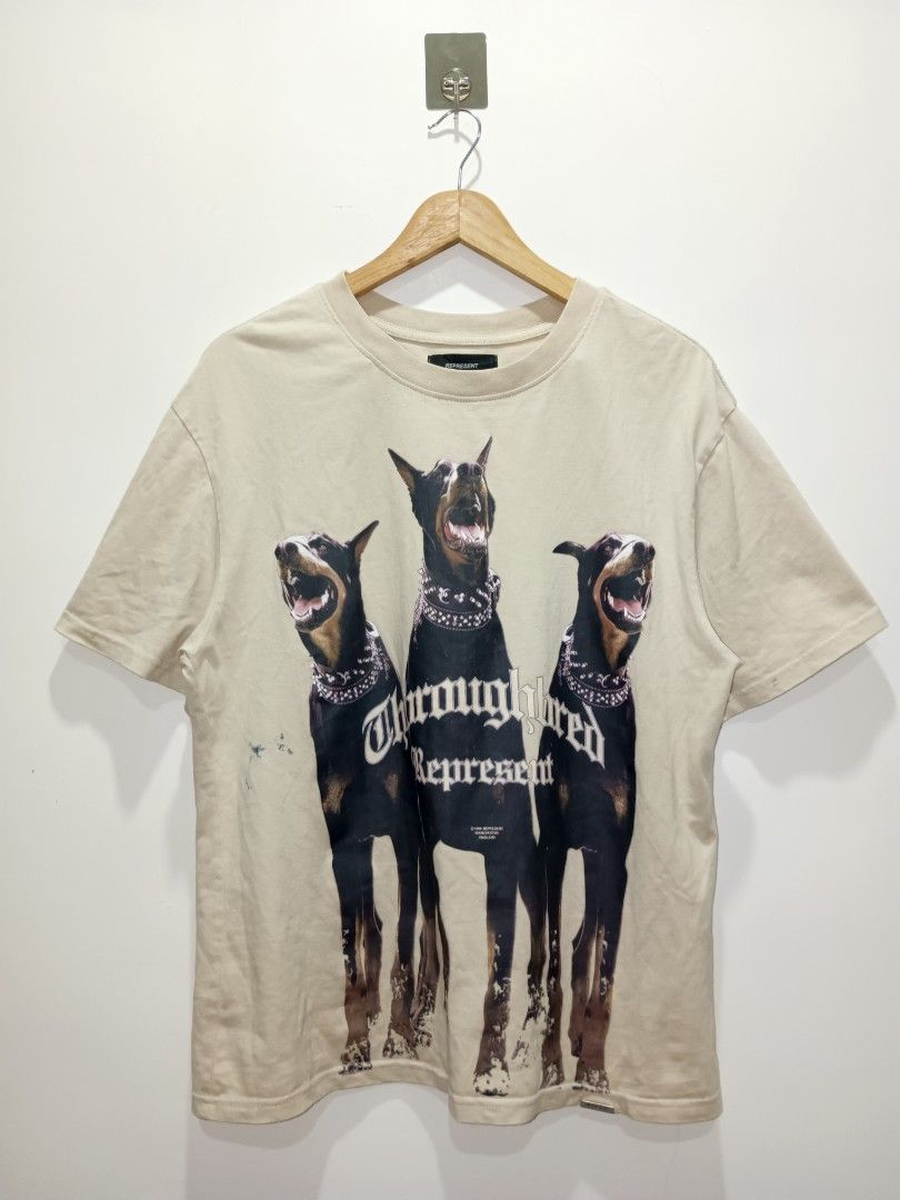 Represent Thoroughbreed Tee (Category: Tshirts & Polo Shirts ) located in Cebu City. Submitted by vicenwear (Listing ID 1469896492, Image 1). Description: Large ( 21.5x27 ) Good condition Stain issue ( see last pic ).