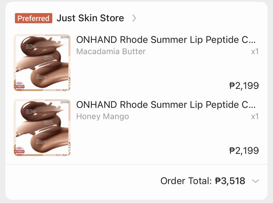Rhode Summer Collection 2026 Lip Peptide (Macadamia Butter) (Category: Makeup) located in Quezon City. Submitted by rika.rchive (Listing ID 1469811219, Image 3). Description: Completely brand new Cap never opened Bought from orange app Last price posted.
