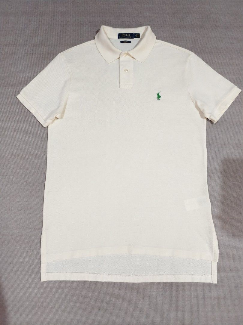 RL CREAM (Category: Tshirts & Polo Shirts ) located in Baliuag. Submitted by vk_thrift01 (Listing ID 1469913886, Image 2). Description: RL CREAM DIMES: 20 X 27 FRONT 29 BACK CONDI: EXCELLENT CONDITION COLOR RATE: 9.8/10 ISSUE: MINIMAL REPAIRED SLITS ONYL! (NOT VISIBLE) NOTE: ‼️‼️‼️ 📌ALL ITEMS ARE THRIFTED NOT BRANDNEW SO KINDLY MANAGE YOUR EXPECTATIONS. 📌ALL ITEMS ARE NEEDS WASH 📌COLOR MAY SLIGHTLY DIFFER DUE TO LIGHTING CONDITION 📌NO CANCELA