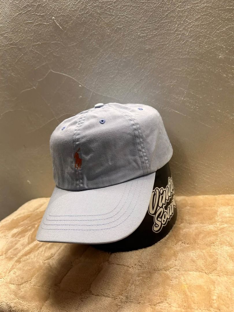 RL LEATHER STRAP (Category: Caps & Hats) located in Caloocan City. Submitted by vntgxlocalsph (Listing ID 1469911802, Image 2). Description: ISSUE : MINIMAL YELLOW DOT STAIN UNDER BRIM COLOR RATE : 9.5/10.