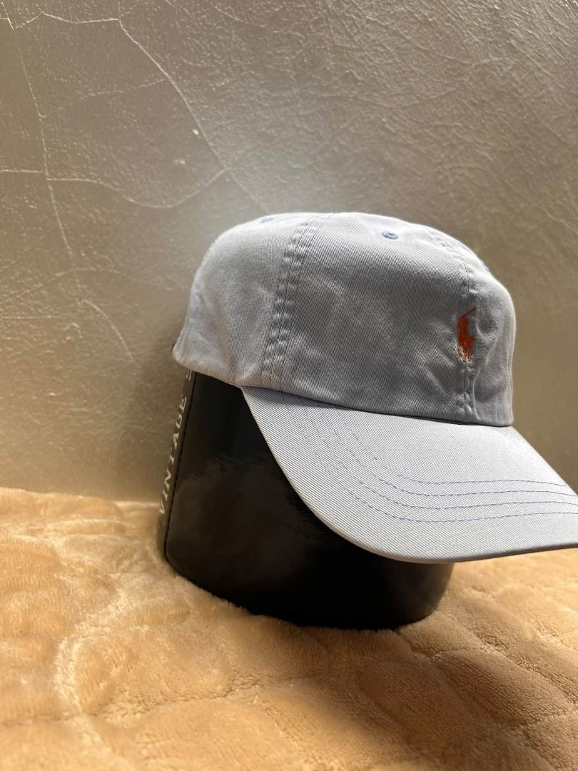 RL LEATHER STRAP (Category: Caps & Hats) located in Caloocan City. Submitted by vntgxlocalsph (Listing ID 1469911802, Image 3). Description: ISSUE : MINIMAL YELLOW DOT STAIN UNDER BRIM COLOR RATE : 9.5/10.