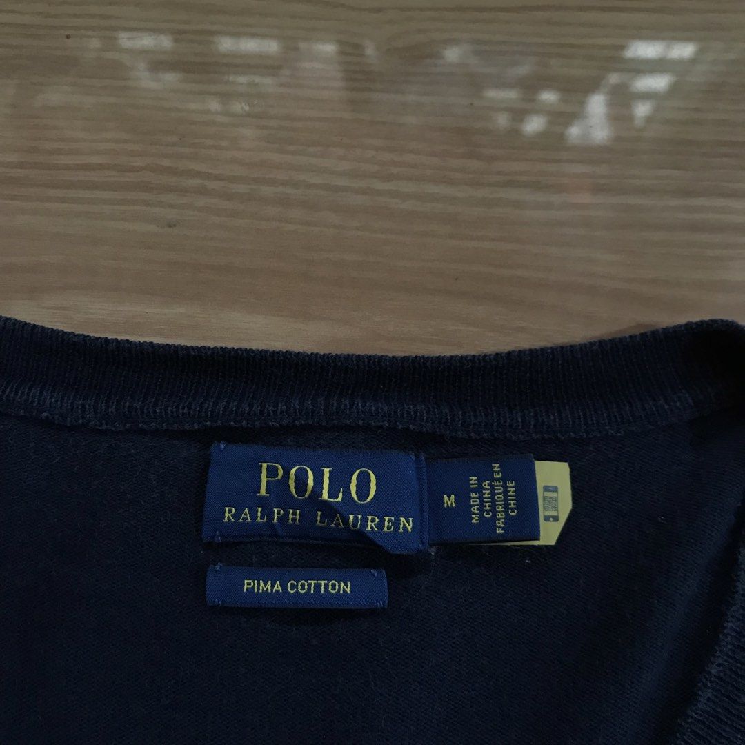 RL Navy Blue Cardigan (Category: Tshirts & Polo Shirts ) located in Cebu City. Submitted by whytruekoy (Listing ID 1469801662, Image 3). Description: RL Navy Blue Cardigan White pony Authentic Scannable QR Size Medium W / 19 L / 25 Excellent.