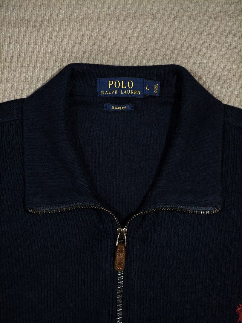 RL NAVY BLUE FULL ZIP (Category: Coats, Jackets and Outerwear) located in Baliuag. Submitted by vk_thrift01 (Listing ID 1469915815, Image 3). Description: RL NAVY BLUE FULL ZIP DIMES: 24 X 28 CONDI: EXCELLENT TO AS NEW CONDITION COLOR RATE: 9.9/10 ISSUE: NONE PRICE: 2,500 NOTE: ‼️‼️‼️ 📌ALL ITEMS ARE THRIFTED NOT BRANDNEW SO KINDLY MANAGE YOUR EXPECTATIONS. 📌ALL ITEMS ARE NEEDS WASH 📌COLOR MAY SLIGHTLY DIFFER DUE TO LIGHTING CONDITION 📌NO CANC