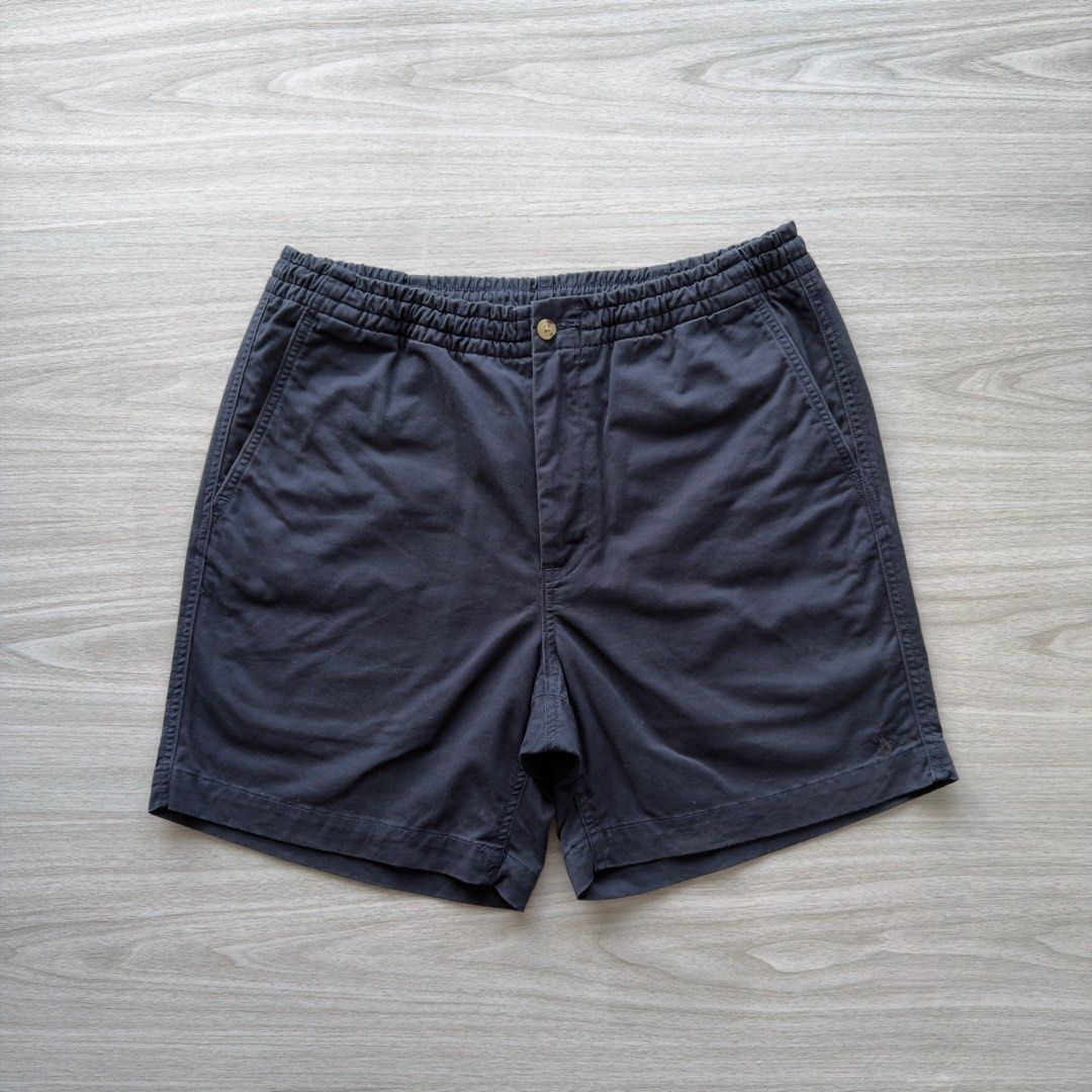 RL Prepster Chino Shorts Dark Blue (Category: Shorts) located in Zamboanga. Submitted by timelytreasuresthrift (Listing ID 1469803735, Image 1). Description: RL Prepster Chino Short Dark Blue Very Good Condition Actual Measurements 16-17 Waistline 16.5 Outseam 12 Hem Php 1,200 + sf.