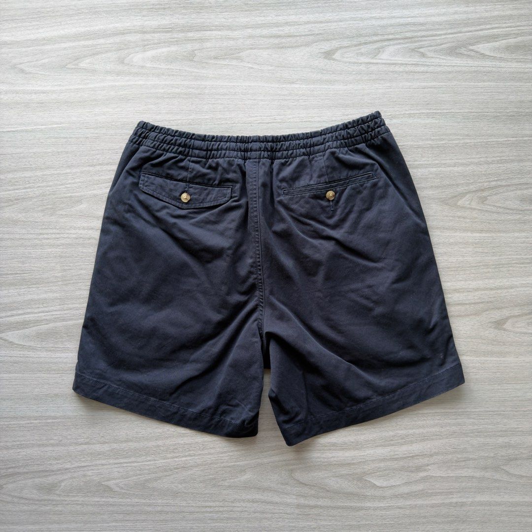 RL Prepster Chino Shorts Dark Blue (Category: Shorts) located in Zamboanga. Submitted by timelytreasuresthrift (Listing ID 1469803735, Image 3). Description: RL Prepster Chino Short Dark Blue Very Good Condition Actual Measurements 16-17 Waistline 16.5 Outseam 12 Hem Php 1,200 + sf.