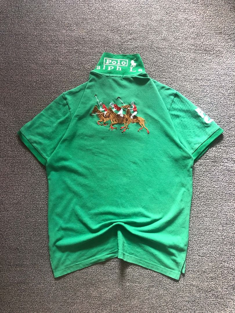 RL TRIPLE BIG PONY POLO (Category: Tshirts & Polo Shirts ) located in Cagayan de Oro. Submitted by looks_finds (Listing ID 1469763904, Image 2). Description: XL ON TAG ( best fit medium to large ) LENGTH: 27.5 MEDIUM: 20 NO ISSUE COLOR R: 10 EXCELLENT.