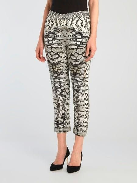 Roberto Cavalli patterned pants with dark cuffs (Category: Jeans) located in Paranaque City. Submitted by calm_youngstore7 (Listing ID 1469879897, Image 1). Description: - Authentic Roberto Cavalli designer statement pants - Eye-catching horizontal stripe and animal print pattern - Comfortable elastic waistband and relaxed fit - Features stylish dark contrasting cuffs at the bottom hems - Complete with front pleats and functional back pockets.