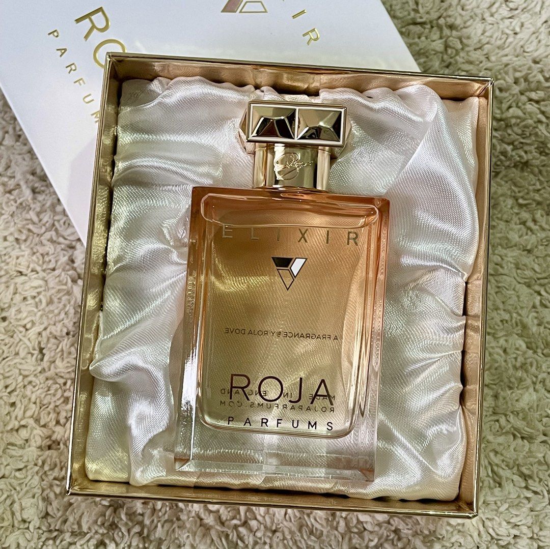 Roja Elixir Essence de Parfum (Category: Fragrance & Deodorants) located in Santiago. Submitted by janinesweetcloset (Listing ID 1469864087, Image 1). Description: Premium /OG qlty perfumes Original scent and original packaging Actual Photo posted Long lasting #perfumeph #maison #lattafa #jomalone #dubaiperfumes #dylanblue #arabperfume #tersterperfume #penhaligon #creed #bacarratrouge #byredo #replica #diptyque #parfumsdemarly #montblanc #valenti