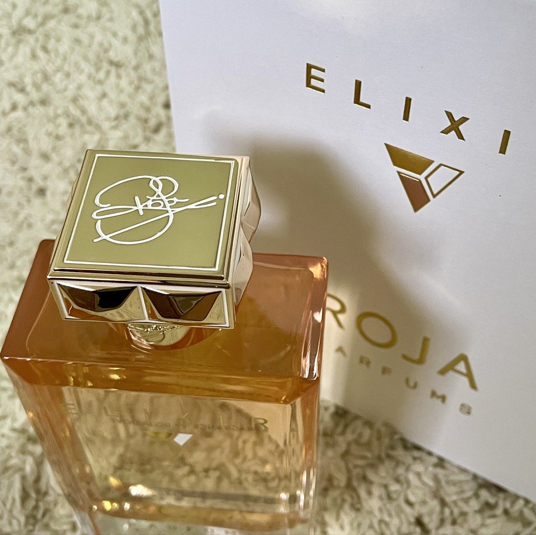 Roja Elixir Essence de Parfum (Category: Fragrance & Deodorants) located in Santiago. Submitted by janinesweetcloset (Listing ID 1469864087, Image 2). Description: Premium /OG qlty perfumes Original scent and original packaging Actual Photo posted Long lasting #perfumeph #maison #lattafa #jomalone #dubaiperfumes #dylanblue #arabperfume #tersterperfume #penhaligon #creed #bacarratrouge #byredo #replica #diptyque #parfumsdemarly #montblanc #valenti