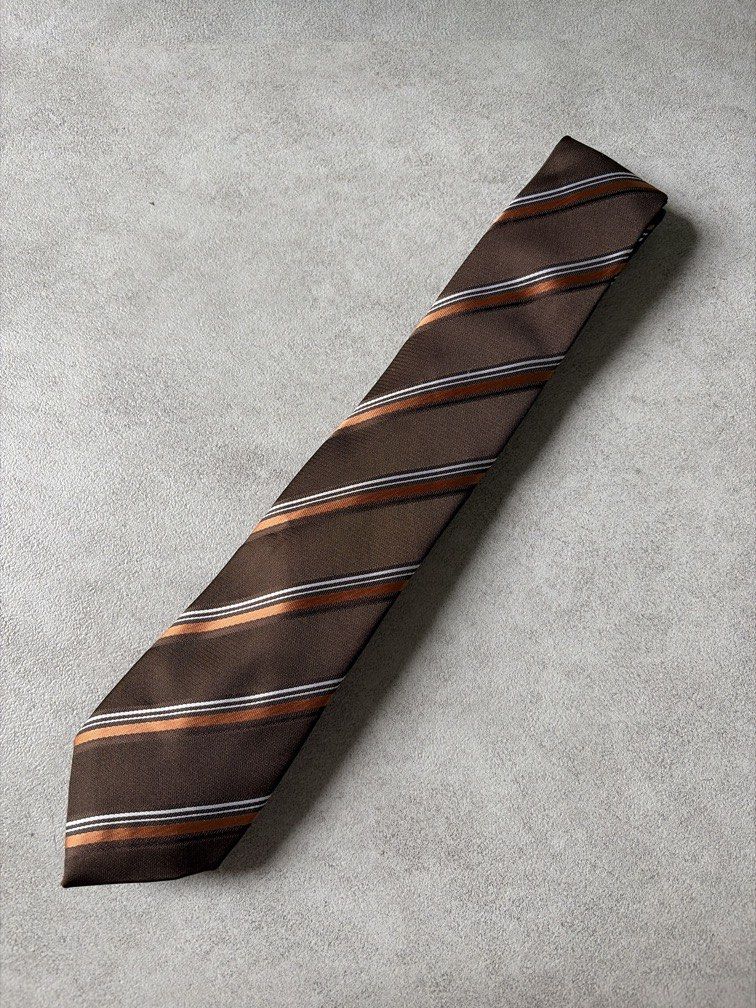Rosso Bianco Necktie Striped Brown (Category: Ties) located in Pasig City. Submitted by chamoisee (Listing ID 1469819540, Image 1). Description: .