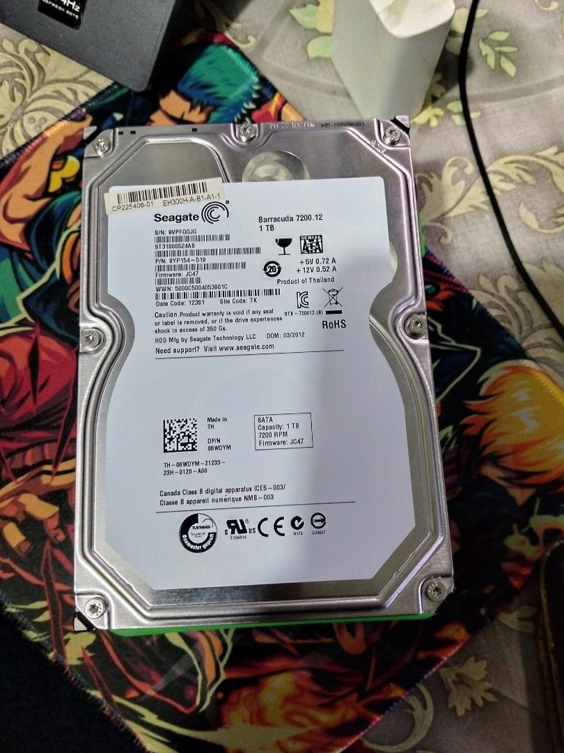 Rush Rush 1TB Hdd (Category: Hard Disks & Thumbdrives) located in Caloocan City. Submitted by arckadata_69 (Listing ID 1469874408, Image 2). Description: Selling Rush Hdd (1TB) for 1000 100% Health / performance.