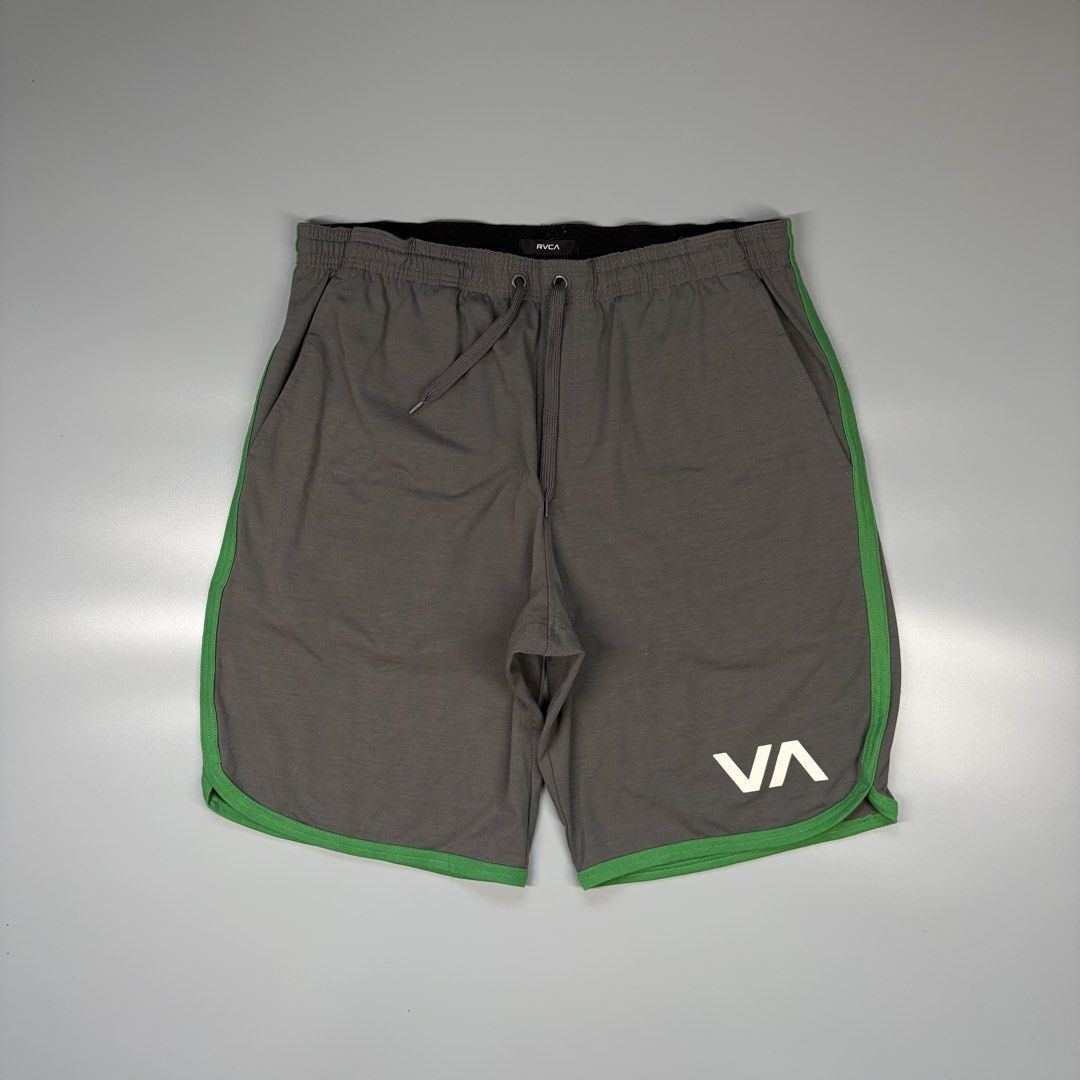RVCA Sport Short II (Category: Activewear) located in Cavite. Submitted by onebeancent (Listing ID 1469864137, Image 3). Description: Size: 36 to 40 Waistline Dimension: 21" Length Color: Grey Color Rate: 10/10 Issue: None Condition: Excellent Price: 780php Additional Shipping Fee (J&T Small Pouch) 75php Luzon 100php visayas 120php mindanao.