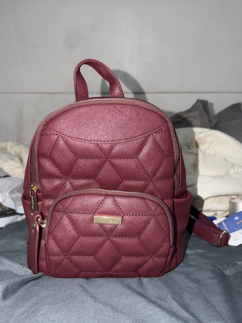 Sacosana Quilted Maroon Mini Backpack (Category: Backpacks) located in Manila. Submitted by n1khola1_20051606 (Listing ID 1469851435, Image 1). Description: NEVER BEEN USED rfs: need funds 📍Bacoor Cavite sf shouldered by the buyer PAYO ONLY.