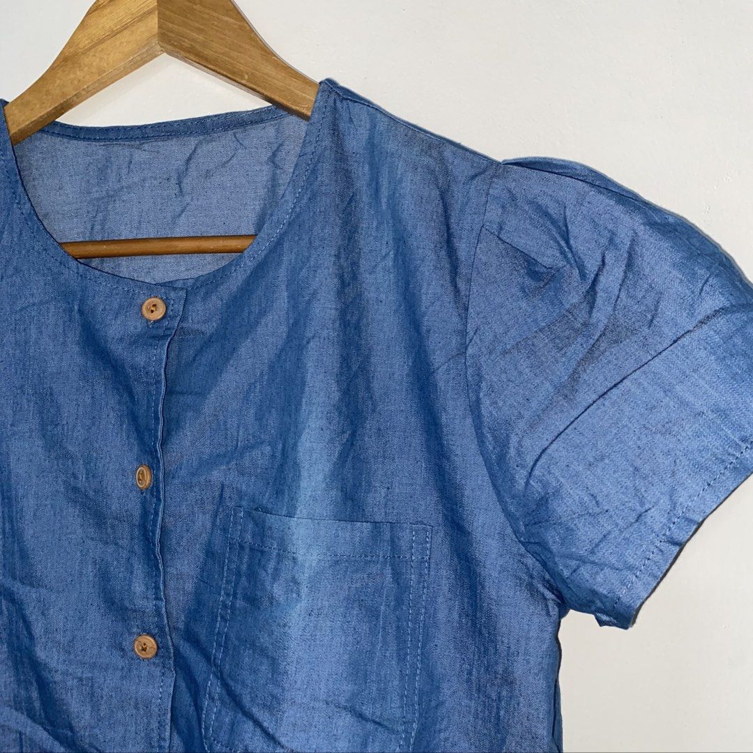 SALE‼️Blue Cotton top (Category: Blouses) located in San Jose del Monte. Submitted by mamiracky (Listing ID 1469853152, Image 2). Description: Last price posted In good condition No flaws No when worn .