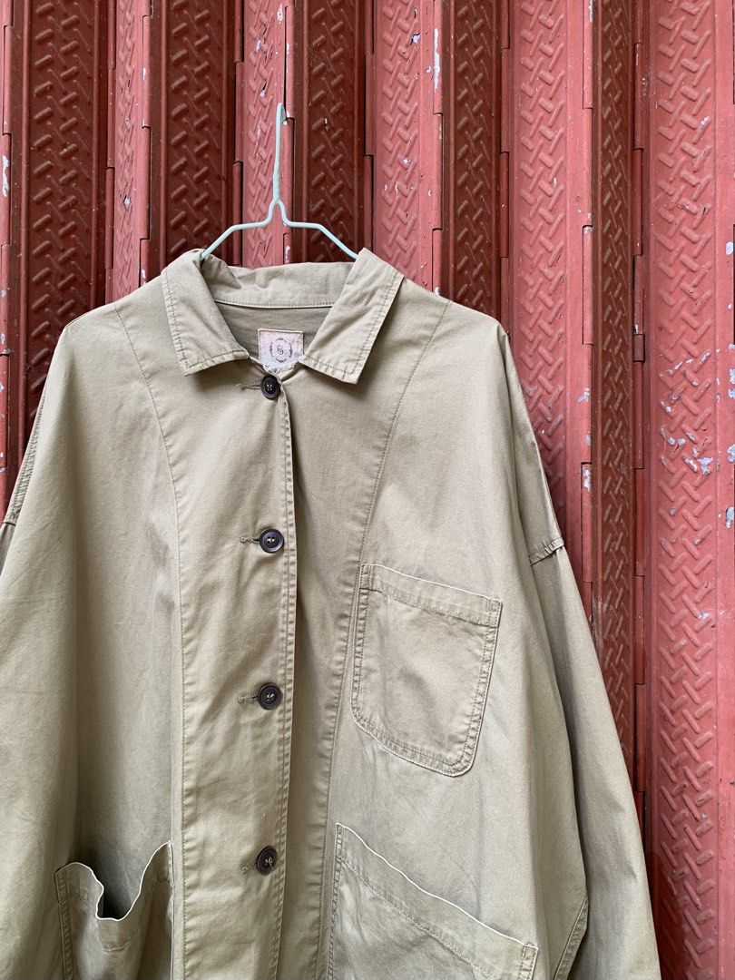 Samansa Mos2 Modern Chore Jacket (Category: Coats, Jackets and Outerwear) located in Buhi. Submitted by __sibol (Listing ID 1469787933, Image 2). Description: Samansa Mos2 Modern Chore Jacket Measurements: Width: 33” Length: 29” Sleeves length: 19”.