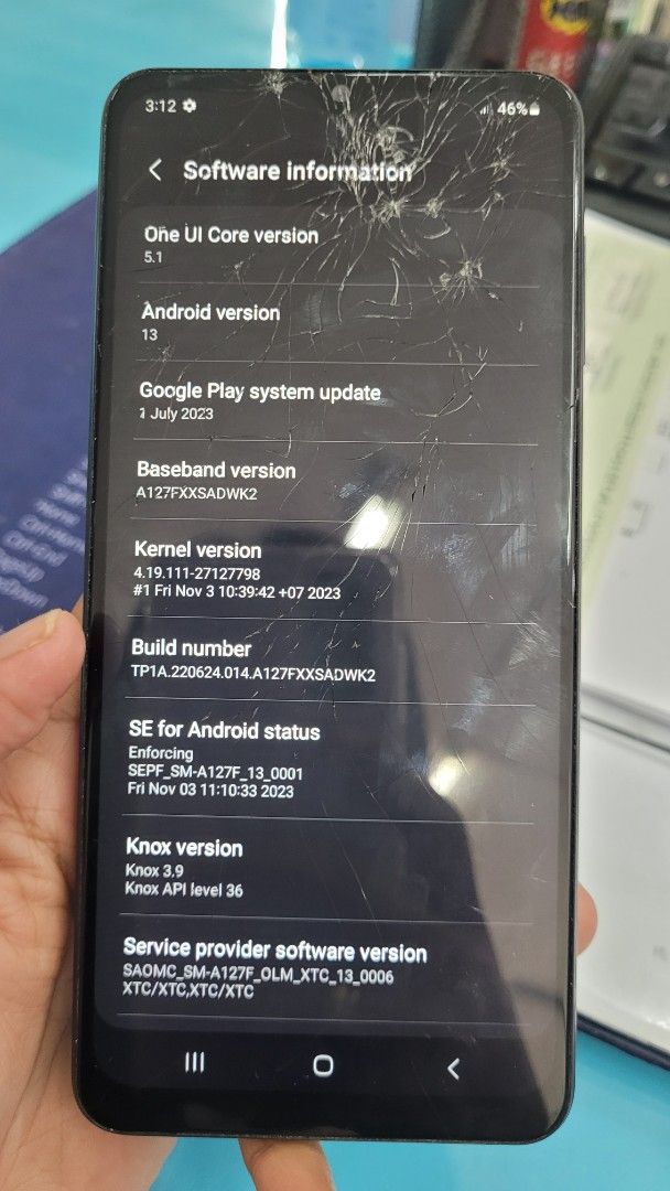Samsung A12 (Category: Samsung) located in Valenzuela. Submitted by madsortega (Listing ID 1469823383, Image 2). Description: Samsung A12 all working, only flaws ay may cracked ang screen..