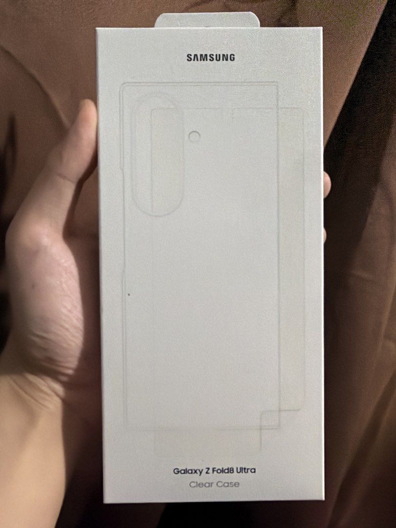Samsung Clear Case for Galaxy Z Fold8 Ultra (Category: Cases & Sleeves) located in Marikina City. Submitted by drnmnl (Listing ID 1469884920, Image 1). Description: Brand new and sealed Authentic Samsung Clear Case for Galaxy Z Fold8 Ultra Orig price: 1,990.00 RFS: freebie Meetup: Makati City / Alabang Delivery: From Marikina or Alabang Shipping fee to be shouldered by buyer.
