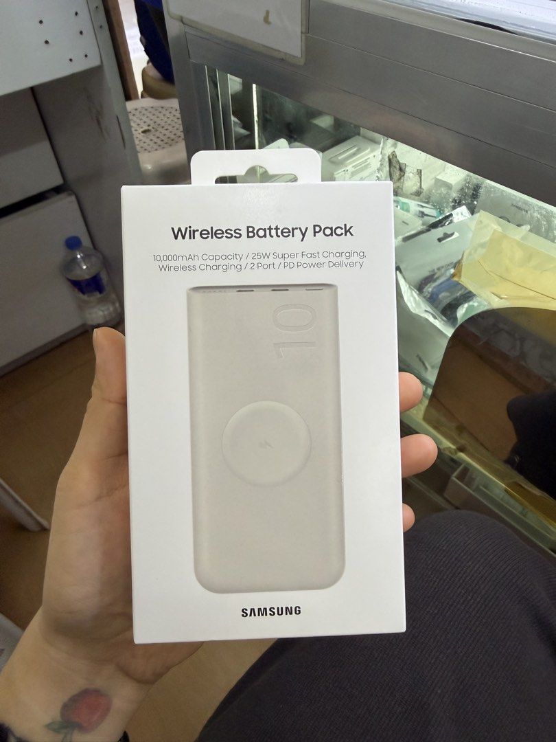 Samsung Wireless Powerbank 10k Mah (Category: Batteries & Power Banks) located in San Juan City. Submitted by mobileterritory2012 (Listing ID 1469810571, Image 1). Description: Brandnew Original Sealed 2 weeks warranty .