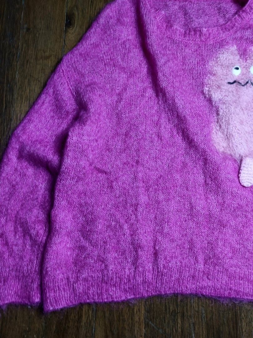 Sandro Madge mohair knit (Category: Coats, Jackets and Outerwear) located in Mandaluyong City. Submitted by beloved_kirara (Listing ID 1469865163, Image 2). Description: good condition no issue size 1 on tag dimension L 22 w 22 1000 + sf location mandaluyong willing to meet up as long as it's near my area.