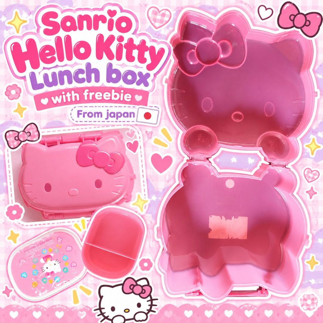 SANRIO HELLO KITTY LUNCH BOX (Category: Vintage Collectibles) located in Davao. Submitted by purple_stitch87 (Listing ID 1469903657, Image 1). Description: THIS ITEM IS A VINTAGE BOUGHT IN JAPAN WAY BACK 1998 STILL GOOD CONDITION.