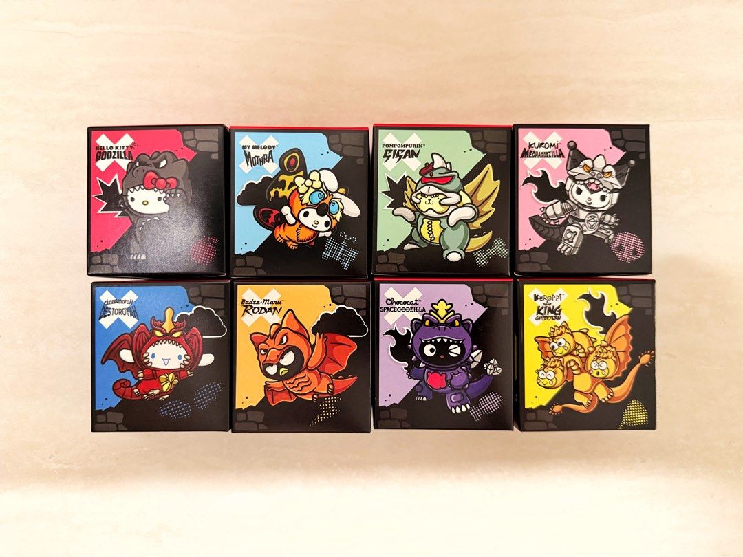 Sanrio x Godzilla Blind Box Full Set of 8, Toys & Collectibles ...