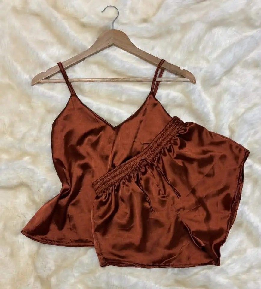 Satin Silk Sleepwear (Category: Sets or Coordinates) located in Pasig City. Submitted by melashoppe4020 (Listing ID 1469764372, Image 2). Description: SATIN SILK SLEEPWEAR ✨️ 140 EACH --- 2 FOR 250 -- SMALL TO SEMI LARGE WAISTLINE: 22 to 40" BUST: 38 OPEN FOR RESELLERS ✔️ LOCATION: BAMBANG PASIG CITY MEET UP: PASIG PALENGKE NOVO OPEN FOR LALAMOVE ✔️.