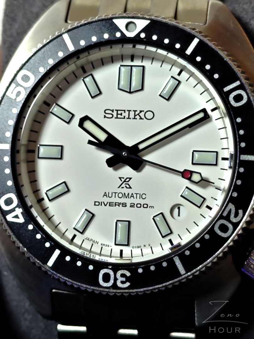 Seiko Prospex SPB313 Slim Turtle - 41mm White Dial, Full Set (Category: Men's Watches) located in San Juan City. Submitted by atla1 (Listing ID 1469415508, Image 2). Description: Seiko Prospex SPB313 "Slim Turtle" - 41mm - White Dial - 6R35 70-Hour Reserve - Ref SPB313 (6R35) - Pre Owned 9/10, Full set - Automatic 6R35, 70-hour power reserve, 200m diver - running well - Price: 47,000 Php 🔥 A modern re-interpretation of Seiko's 1968 cushion-case 