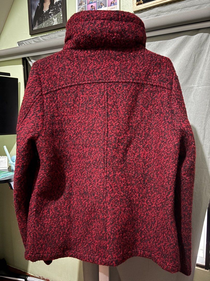 Semantic Design Red Coat (Category: Coats, Jackets and Outerwear) located in Manila. Submitted by rancww (Listing ID 1469821712, Image 2). Description: 21 x 26.