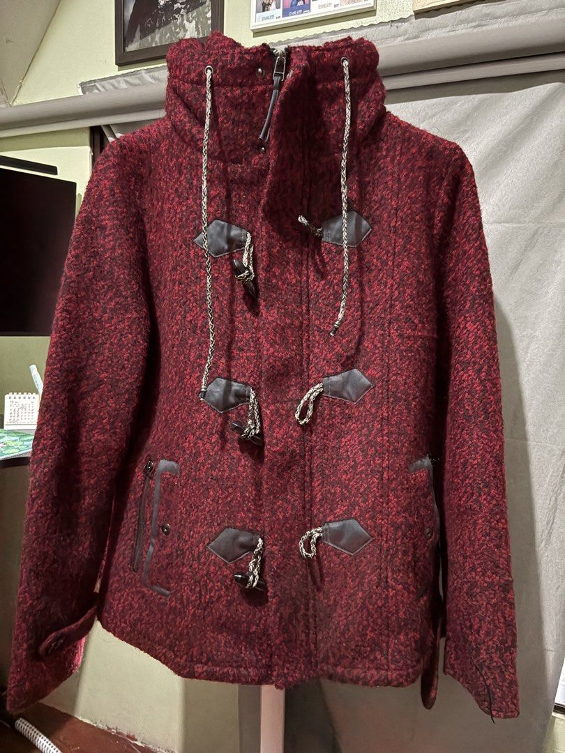 Semantic Design Red Coat (Category: Coats, Jackets and Outerwear) located in Manila. Submitted by rancww (Listing ID 1469821712, Image 1). Description: 21 x 26.