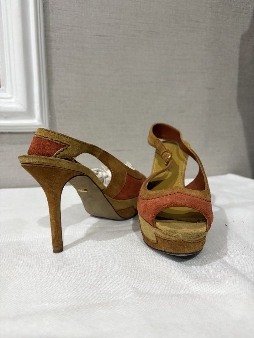 Sergio Rossi Heels Size 6 (Category: Heels) located in Quezon City. Submitted by littlemissvelvet (Listing ID 1469843481, Image 3). Description: Sergio Rossi Tri Color Suede Heels Fits size 6 or EU 36 Very Sad to part with this shoe but i have to make space for my baby’s things. Sacrifices of a mother. .