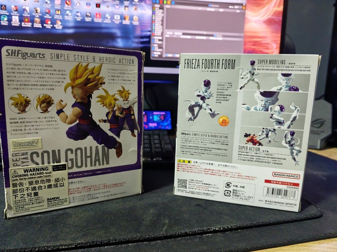 S.H. Figuarts Dragon Ball Z Super Saiyan Son Gohan & Frieza, Toys ...