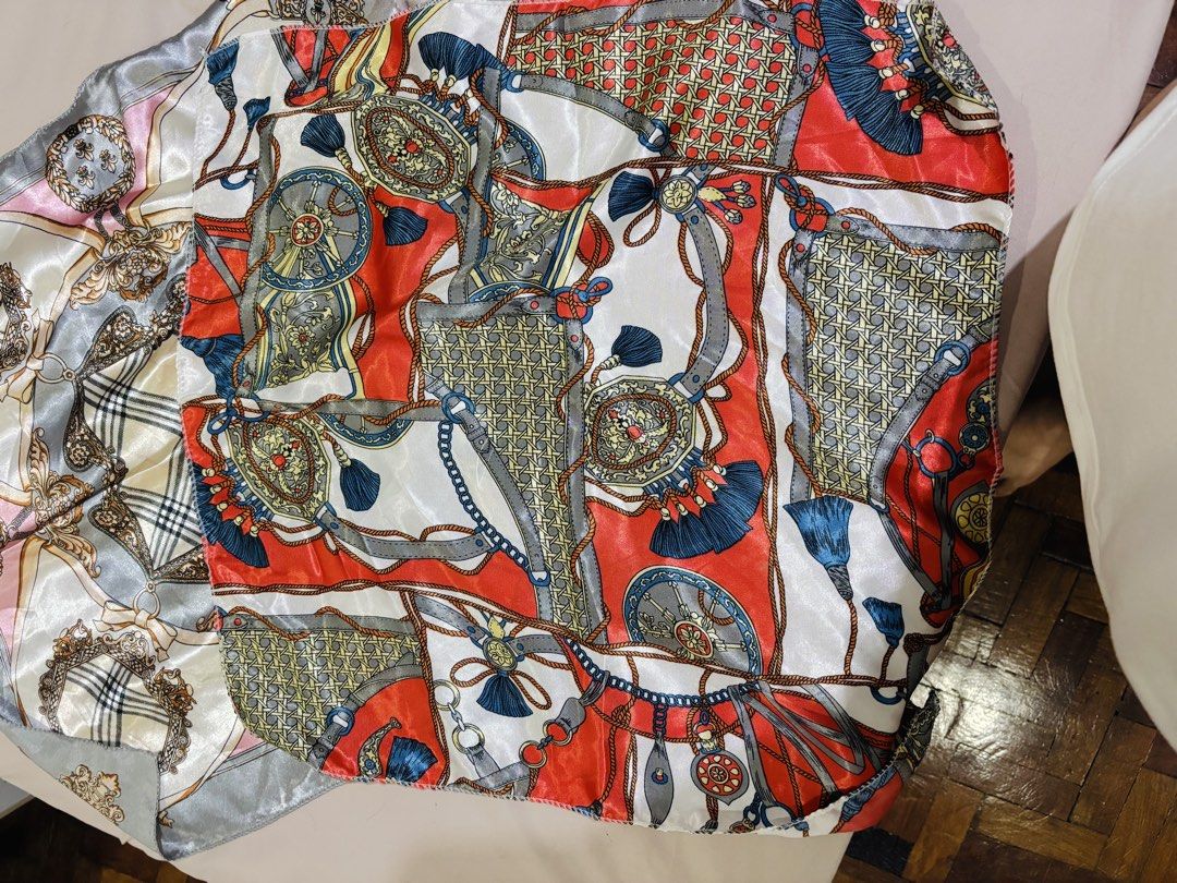 Silk scarves assorted patterns (Category: Scarves) located in Manila. Submitted by joeeeyyy30 (Listing ID 1469908913, Image 3). Description: 80 pesos each 3 for 200! Set of 3 square silk scarves I don’t even remember where I got these but I never used them. The white one is larger than the two other carves. .