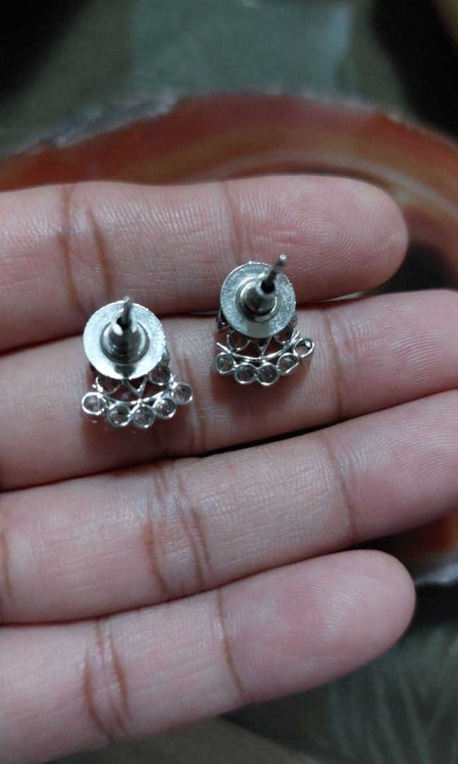 Silver tone multi stones earrings and ring (Category: Earrings) located in Camaligan. Submitted by timeless-trinkets (Listing ID 1469886149, Image 2). Description: .