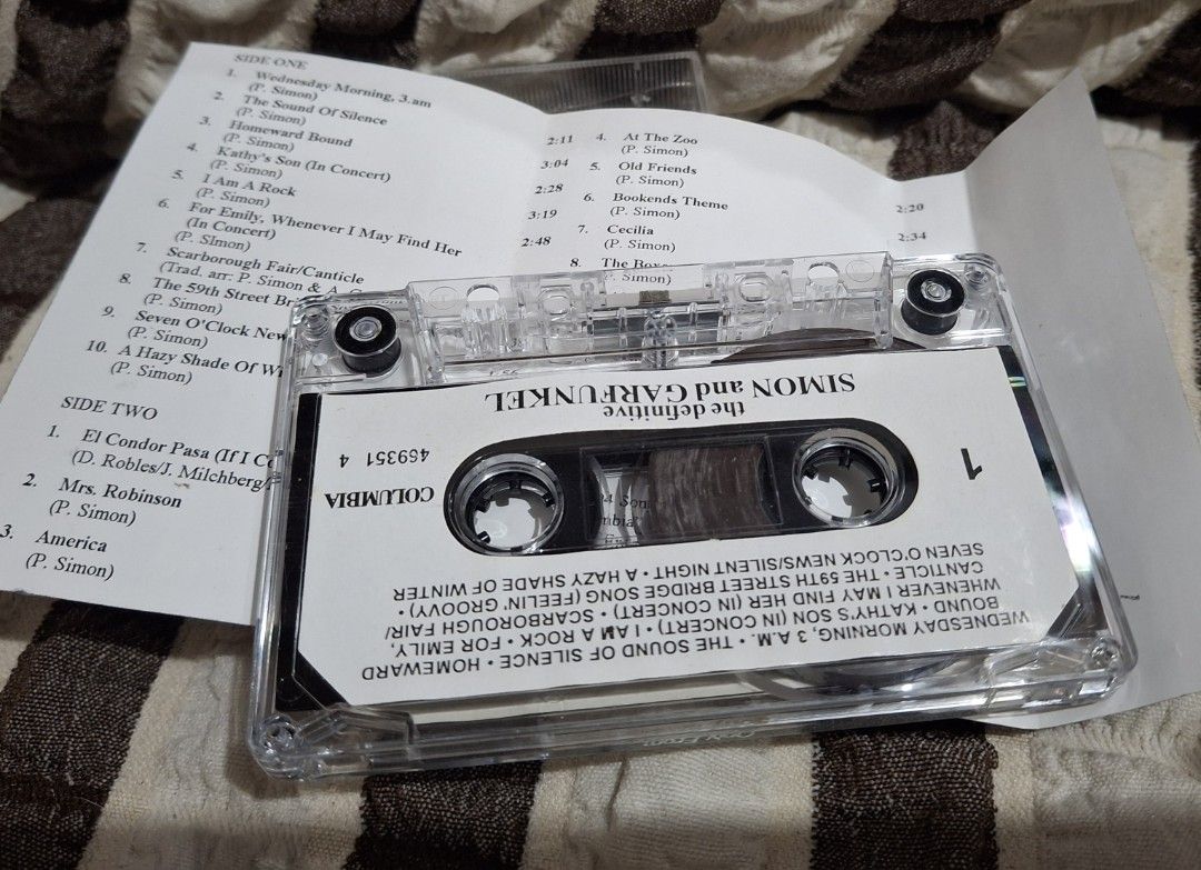 Simon and Garfunkel cassette tape (Category: CDs & DVDs) located in Davao. Submitted by vintageklasiks (Listing ID 1469867905, Image 2). Description: .