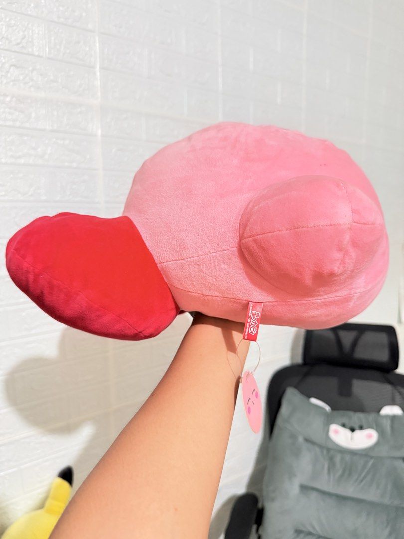 Sleeping Kirby Plush Toy (Mallow Type) (Category: Plushies & Soft Toys) located in Cavite. Submitted by projectplushie (Listing ID 1469850057, Image 2). Description: - Authentic big pink Kirby plush with original tag attached - Made from super soft, huggable material - Clean condition with no stains, flaws, or damage - Perfect size for cuddling or cute room decoration.