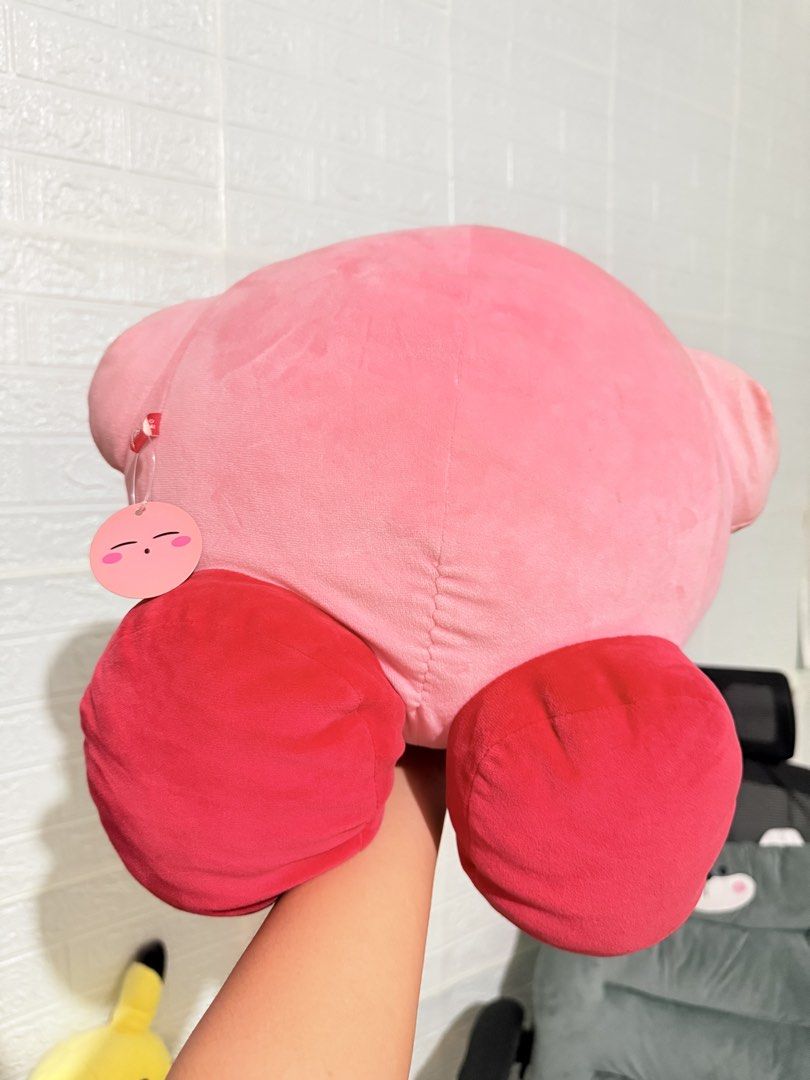 Sleeping Kirby Plush Toy (Mallow Type) (Category: Plushies & Soft Toys) located in Cavite. Submitted by projectplushie (Listing ID 1469850057, Image 3). Description: - Authentic big pink Kirby plush with original tag attached - Made from super soft, huggable material - Clean condition with no stains, flaws, or damage - Perfect size for cuddling or cute room decoration.